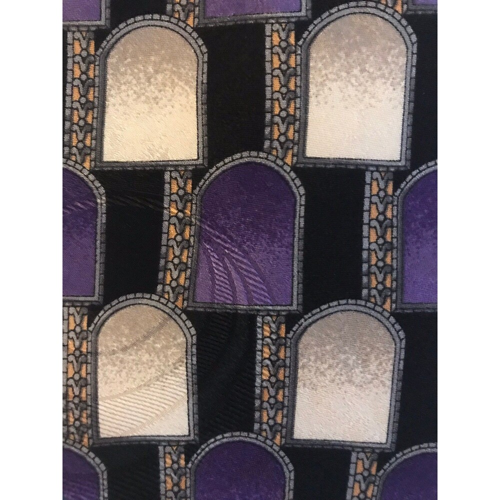 Zylos 100% Silk Tie by George Machado * 57.5" x 3.75"